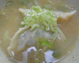 土鍋で余った焼き餃子の味噌汁作り方10写真
