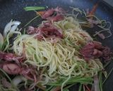 べいかと三つ葉の塩焼きそば作り方10写真