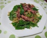 べいかと三つ葉の塩焼きそば作り方12写真
