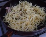 ローズポーク干し芋蓮根の塩焼きそば作り方4写真