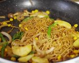 北海道たっぷり！じゃがコーン焼きそば作り方6写真
