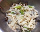 カキ×白菜×しめじのレモン風味きしめん作り方9写真