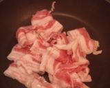 簡単！おつまみ☆豚バラのマスタード焼き作り方1写真
