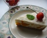 ドライﾏﾝｺﾞｰのレアﾁｰｽﾞｹｰｷ作り方6写真