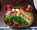 スヌーピーキャラ弁作り方1写真