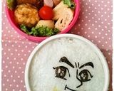 ライン　ムーンのラップ巻きおにぎり作り方4写真
