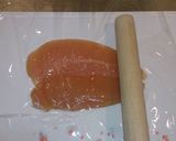 簡単♥ササミで梅しそチキンチーズロール♥作り方1写真