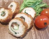 簡単♥ササミで梅しそチキンチーズロール♥作り方6写真