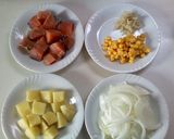鮭じゃがバター塩焼そば作り方2写真