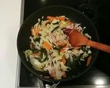 茎わかめの塩焼きそば作り方1写真