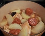 ☆手羽元と大根 さっぱり梅煮☆作り方3写真