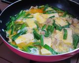 スタミナ満点！ニラ玉 肉豆腐作り方6写真