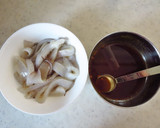 イカと小松菜とトマトのカレー炒め作り方1写真