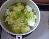 簡単　白菜と豆腐のスープ作り方2写真