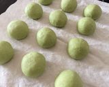 **豆乳deうぐいす色の抹茶あんぱん**作り方4写真