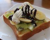娘の好きなフルーツタルト風トースト♬作り方6写真