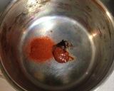 味噌汁を取り分けて1人分チゲ♡作り方1写真