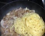 簡単☆豚肉とレンコンの和風パスタ作り方5写真
