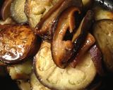 茄子と椎茸のグラタン作り方1写真