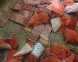鮭と白菜の味噌クリームパスタ作り方4写真