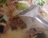 鮭と白菜の味噌クリームパスタ作り方8写真