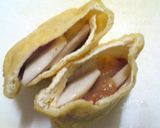 長いもの油揚げ巾着♪梅風味作り方3写真