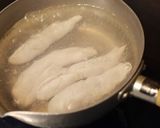 味付けササミとネギのパスタ作り方1写真