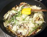 味付けササミとネギのパスタ作り方5写真