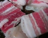 春待ち♡豚バラ三つ葉照り炒めトースト！作り方3写真