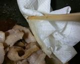 春待ち♡豚バラ三つ葉照り炒めトースト！作り方6写真