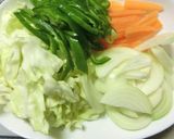 越前若狭✫やき鯖やきそば。作り方4写真