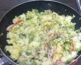 蟹とレタスチャーハン作り方5写真