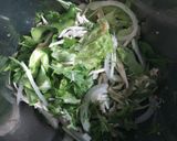 疲労回復　水菜とささみのサラダ作り方5写真