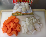 関西風　簡単絶品白みそのお雑煮♪甘め♪作り方1写真
