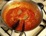 カニのトマトクリームパスタ♪作り方7写真
