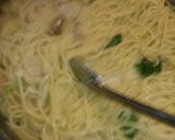 ポルチーニとほうれん草のクリームパスタ作り方7写真