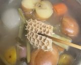 トリッパと白いんげん豆のトマト煮込み作り方1写真