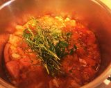 トリッパと白いんげん豆のトマト煮込み作り方7写真