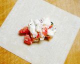 モッツァレラチーズ&トマトの揚げワンタン作り方2写真