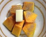 お弁当の隙間にかぼちゃをバターでチン作り方1写真
