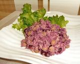 紫芋とミックスビーンズとツナのサラダ♪作り方4写真