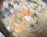 冷蔵庫余り物で、野菜 ベーコン パスタ作り方2写真