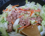 コンビーフ(缶詰め)と白菜の卵とじ作り方2写真