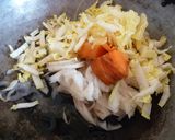 しゃきしゃきレンコン焼きそば作り方2写真