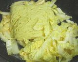 白菜と卵のソース焼きそば作り方4写真