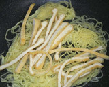京揚げと水菜の焼きそば作り方3写真