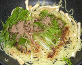 京揚げと水菜の焼きそば作り方4写真