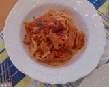 トリッパと白いんげん豆のトマト煮込み作り方10写真