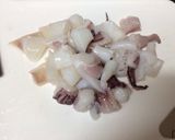 【簡単！あと一品】イカ下足七味マヨネーズ作り方1写真