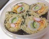 地元きゅうりで太巻きそば作り方16写真